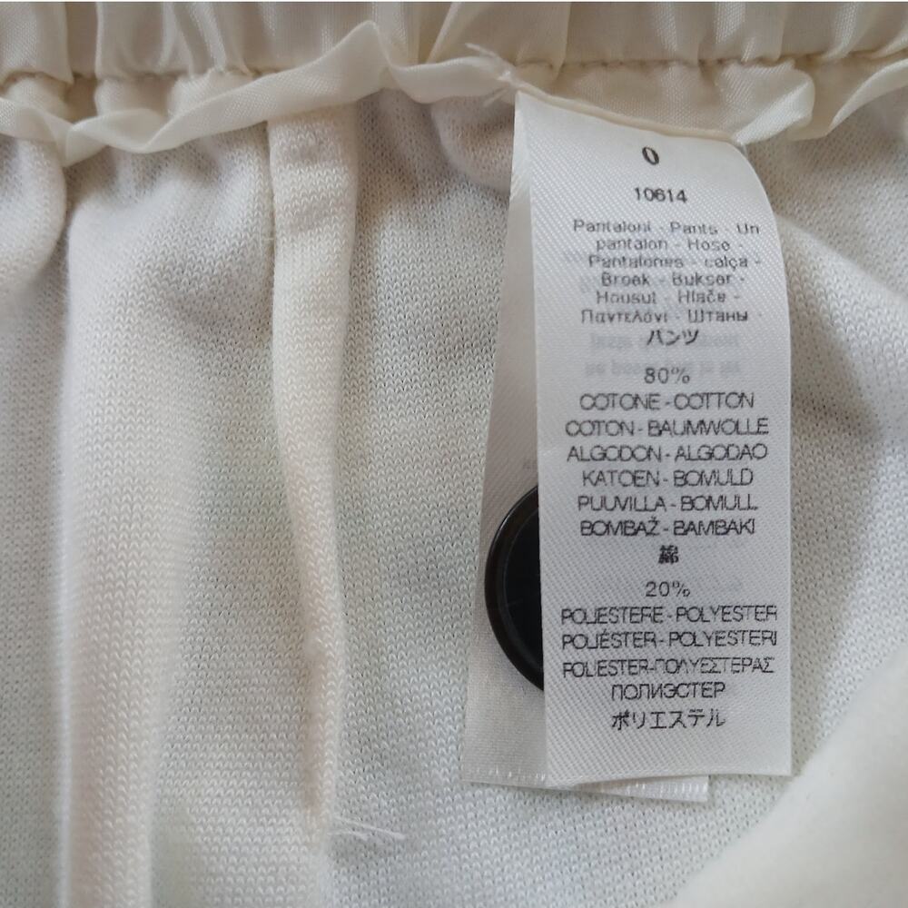 70% OFF NWT Forte_Forte Wide Leg Button Closure Pants Ivory 0  (Offers Stretch) - Picture 8 of 10